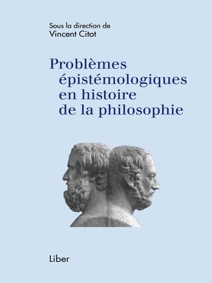 cover image of Problèmes épistémologiques en histoire de la philosophie